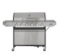 Preview: BBQ Hero Gasgrill 6-Brenner Ak Gussrost, 95x41 cm, mit Unterschrank, 915089